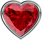 Heart Red Silver PNG Transparent Clipart