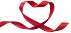 Heart Ribbon Transparent PNG Clip Art Image