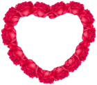 Heart of Roses PNG Clipart Image