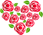 Heart of Roses Transparent PNG Clip Art