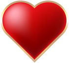 Heart with Gold PNG Transparent Clipart