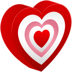 Heart with Hearts PNG Clipart