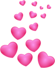Hearts Pink PNG Clip Art Image