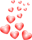 Hearts Red PNG Clip Art Image