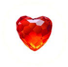 Large Red Diamond Heart Clipart