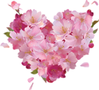 Pink Flower Heart Clipart