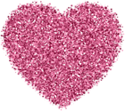 Pink Glittering Heart PNG Clipart