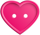 Pink Heart Button PNG Clip Art Image