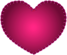 Pink Heart Sewing Style PNG Clipart