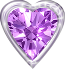 Purple Diamond Heart Clipart