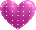 Purple Dotted Heart PNG Clipart