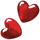 Red Art Hearts PNG Clipart Picture