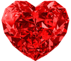 Red Diamond Heart Large PNG Picture