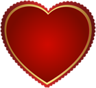 Red Gold Heart Transparent Clip Art Image