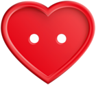 Red Heart Button PNG Clip Art Image