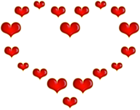 Red Heart Shape from Hearts PNG Clipart