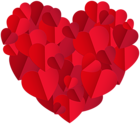 Red Heart of Hearts Transparent Clipart