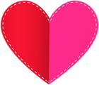 Red Pink Heart Romantic PNG Clipart