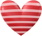 Red Striped Heart Transparent Clipart