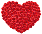 Rose Buds Heart PNG Clipart Image