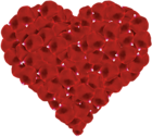 Rose Petals Heart Transparent Clip Art Image