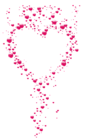 Transparent Pink Bubble Heart PNG Clipart