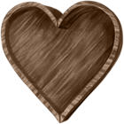 Wooden Heart Decor Transparent Clipart