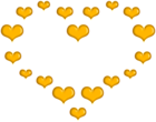 Yellow Heart Shape from Hearts PNG Clipart