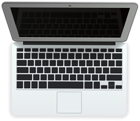 White Laptop PNG Clip Art Image