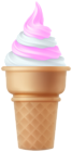 Bicolor Ice Cream Cone PNG Clipart
