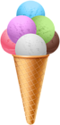 Big Ice Cream Cone PNG Clipart Image