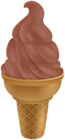 Chocolate Ice Cream Cone PNG Clipart