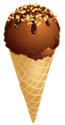 Chocolate Ice Cream Cone PNG Clipart Picture