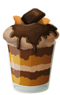 Chocolate Ice Cream Cup PNG Clipart