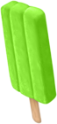 Green Popsicle Ice Cream PNG Clipart