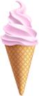 Ice Cream Cone Pink PNG Clipart
