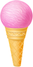 Ice Cream Pink Transparent Clip Art Image