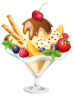 Ice Cream Sundae PNG Clipart Image