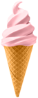 Ice Cream Waffle Cone Pink PNG Clipart