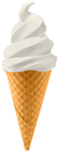Ice Cream Waffle Cone White PNG Clipart