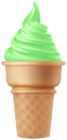 Mint Ice Cream Cone PNG Transparent Clipart