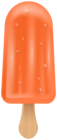 Orange Popsicle Ice Cream PNG Transparent Clipart
