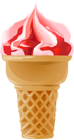 Strawberry Ice Cream Cone