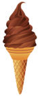 Transparent Chocolate Ice Cream Cone Picture