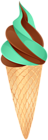 Two-color Ice Cream Green PNG Clip Art Image