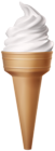 White Ice Cream Cone Clip Art Image