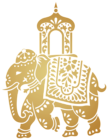 Decorative Indian Elephant Transparent Clip Art Image
