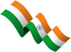 India Flag Decoration PNG Clip Art Image