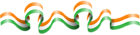 India Flag Ribbon PNG Clipart