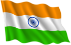 India Waving Flag Transparent PNG Clip Art Image